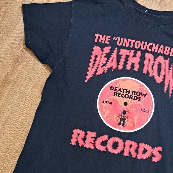 Untouchable Death Row Records Black Men's Tee Shirt Size Large - Picture 6 of 8